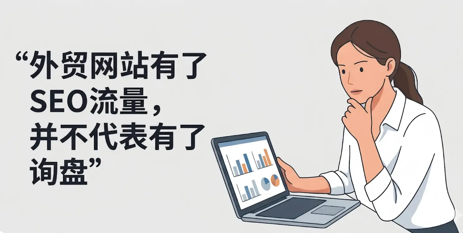 外贸网站SEO的流量不断增长，询盘却没有什么变化？