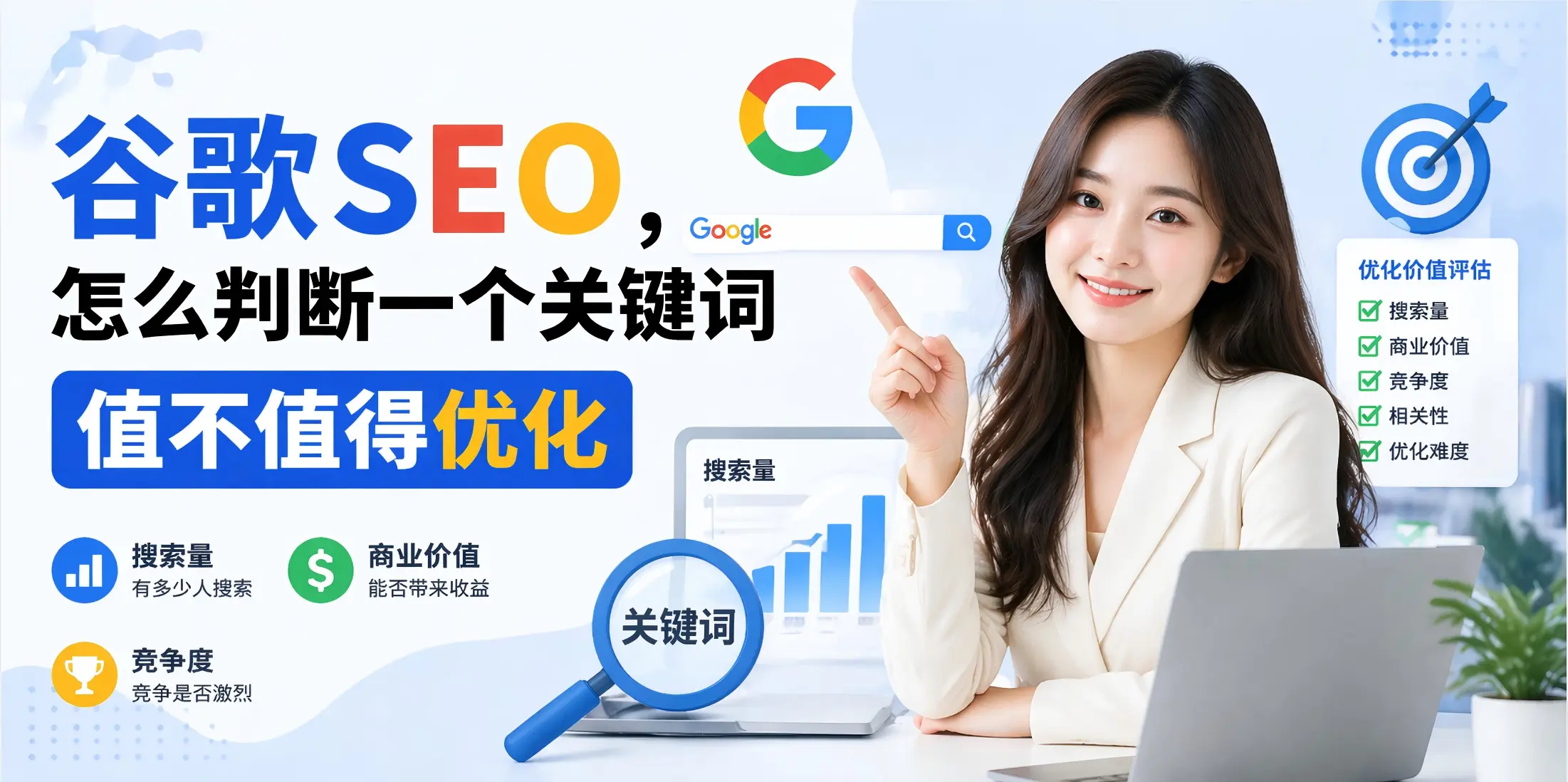 谷歌SEO，怎么判断一个关键词值不值得优化