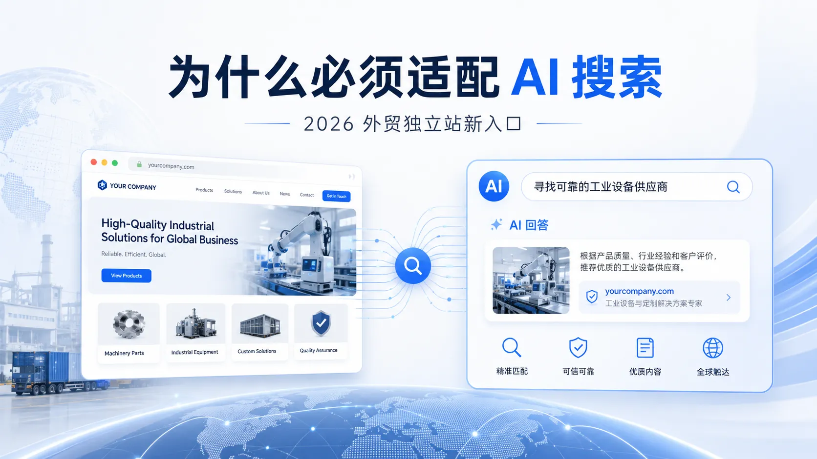 2026年做外贸独立站，为什么必须适配AI搜索？