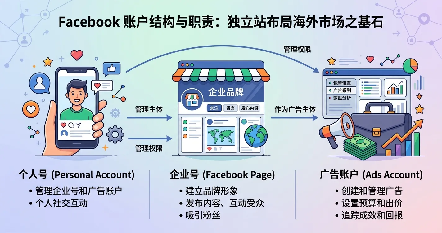 1784687724140569.webp 1.怎么搭建好个人号、企业号(Facebook Page)和广告账户之间的关系.webp